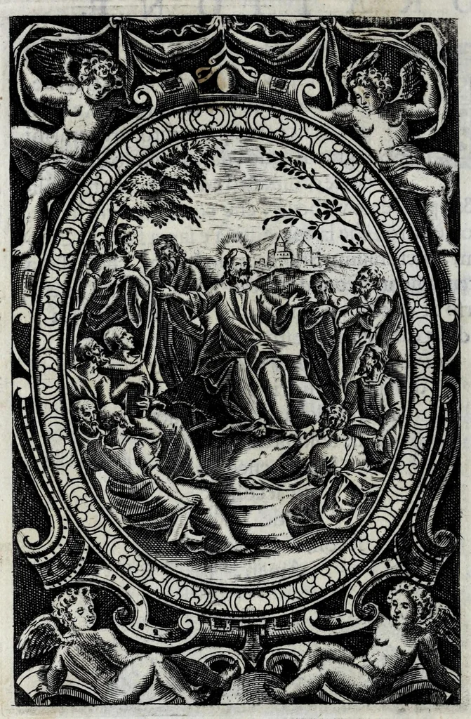 An illustration from Miracoli della Sac.ma Vergine Maria : seguiti a benefitio di quelli che sono stati deuoti della Compagnia del Sant.mo Rosario, 1587, leaf 232