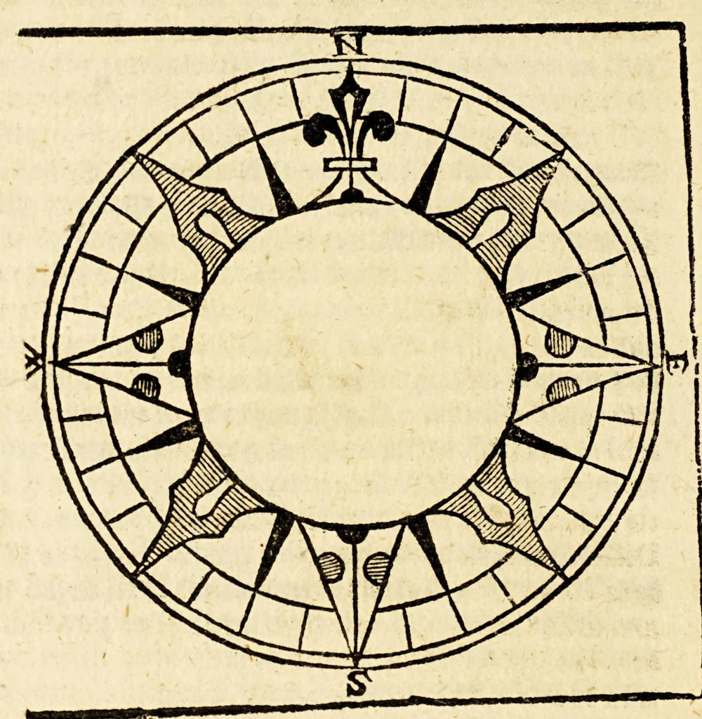 An illustration from A mirror for mathematiques: : a golden gem for geometricians: a sure safety for saylers, and an auncient antiquary for astronomers and astrologians. Contayning also an order howe to make an astronimicall instrument, called the astrolab, vvith the vse thereof. Also a playne and most easie instruction for erection of a figure for the 12. houses of the heauens. A work most profitable for all such as are students in astrenomie, & geometrie, and generally most necessarie for all learners in mathematicall artes. The contents of which booke you shall find in the next page., 1587, leaf 114