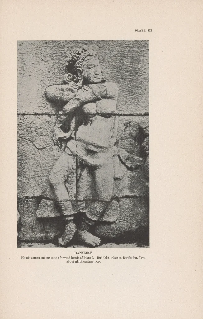 An illustration from The mirror of gesture : being the Abhinaya darpana of Nandikeśvara, 1917, leaf 81
