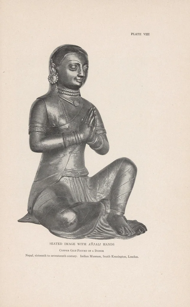 An illustration from The mirror of gesture : being the Abhinaya darpana of Nandikeśvara, 1917, leaf 91