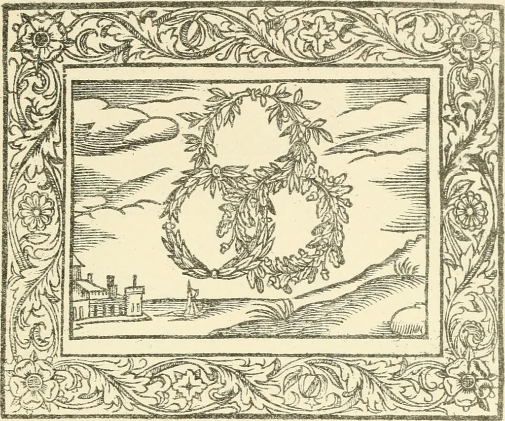 An illustration from The mirrovr of maiestie: or, The badges of honovr conceitedly emblazoned. A photo-lith. fac-simile reprint from Mr. Corser's perfect copy. A.D. 1618, 1870, leaf 102