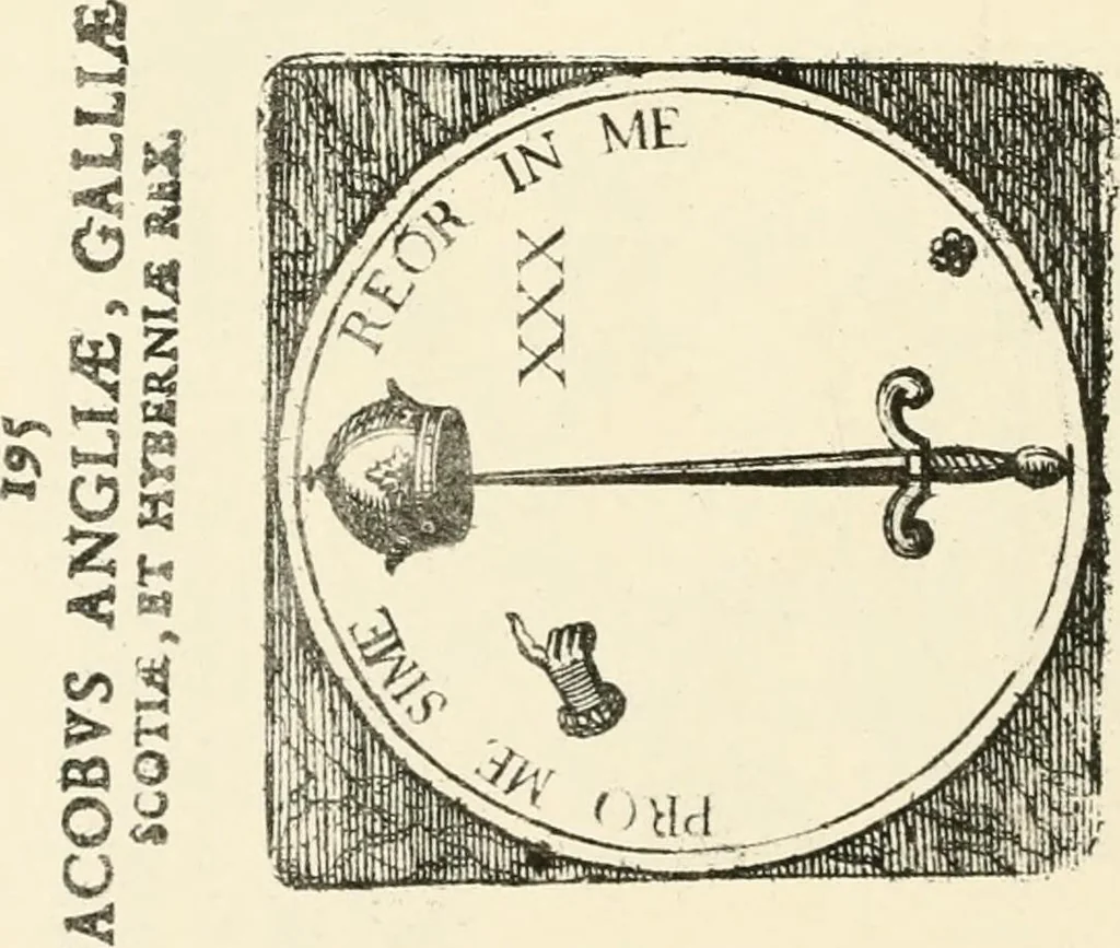 An illustration from The mirrovr of maiestie: or, The badges of honovr conceitedly emblazoned. A photo-lith. fac-simile reprint from Mr. Corser's perfect copy. A.D. 1618, 1870, leaf 107