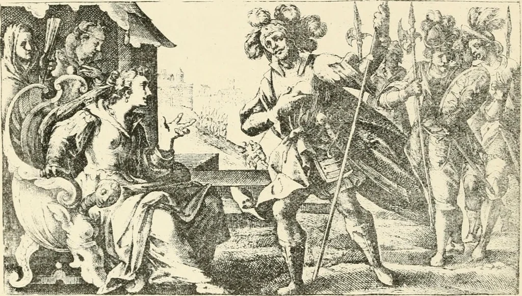 An illustration from The mirrovr of maiestie: or, The badges of honovr conceitedly emblazoned. A photo-lith. fac-simile reprint from Mr. Corser's perfect copy. A.D. 1618, 1870, leaf 123