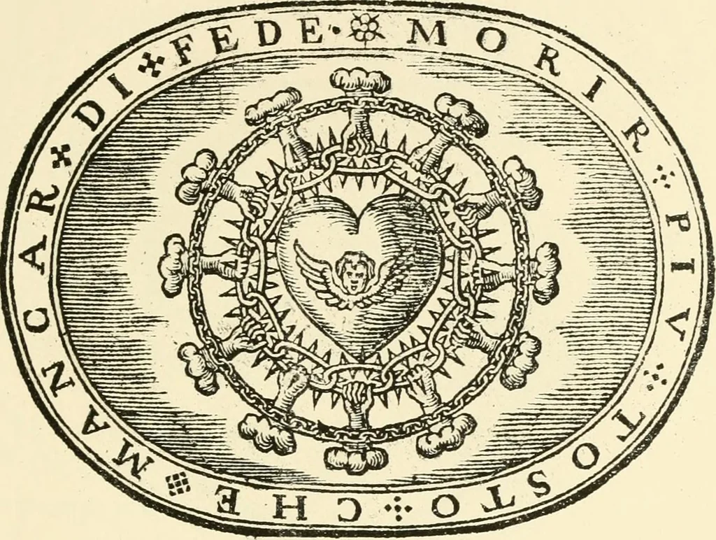 An illustration from The mirrovr of maiestie: or, The badges of honovr conceitedly emblazoned. A photo-lith. fac-simile reprint from Mr. Corser's perfect copy. A.D. 1618, 1870, leaf 34