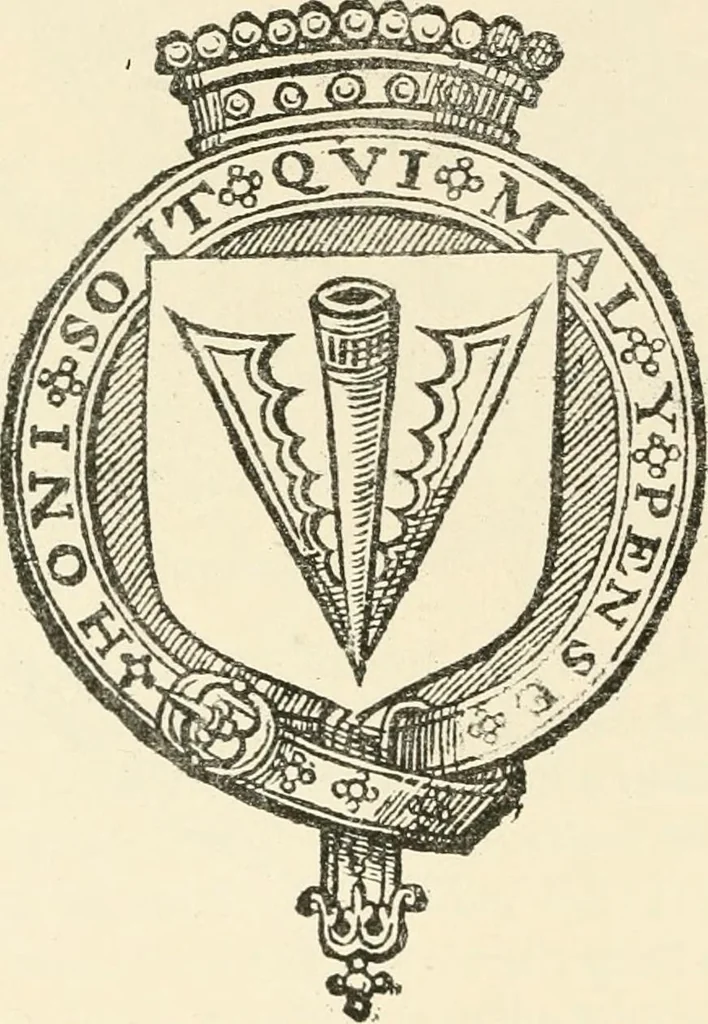 An illustration from The mirrovr of maiestie: or, The badges of honovr conceitedly emblazoned. A photo-lith. fac-simile reprint from Mr. Corser's perfect copy. A.D. 1618, 1870, leaf 61