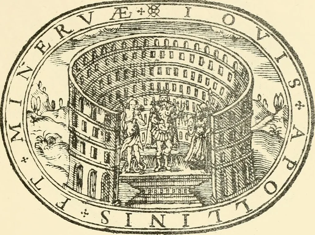 An illustration from The mirrovr of maiestie: or, The badges of honovr conceitedly emblazoned. A photo-lith. fac-simile reprint from Mr. Corser's perfect copy. A.D. 1618, 1870, leaf 76