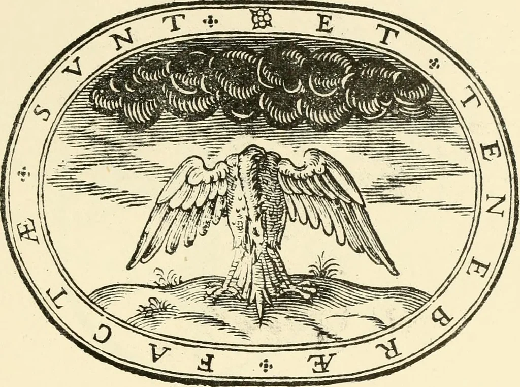 An illustration from The mirrovr of maiestie: or, The badges of honovr conceitedly emblazoned. A photo-lith. fac-simile reprint from Mr. Corser's perfect copy. A.D. 1618, 1870, leaf 78