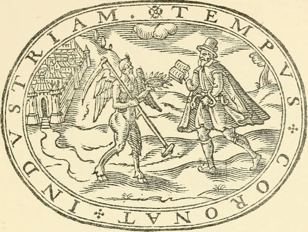 An illustration from The mirrovr of maiestie: or, The badges of honovr conceitedly emblazoned. A photo-lith. fac-simile reprint from Mr. Corser's perfect copy. A.D. 1618, 1870, leaf 80