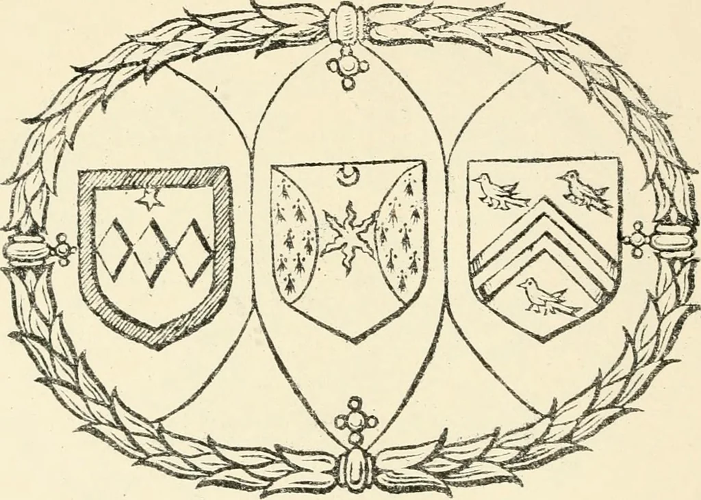 An illustration from The mirrovr of maiestie: or, The badges of honovr conceitedly emblazoned. A photo-lith. fac-simile reprint from Mr. Corser's perfect copy. A.D. 1618, 1870, leaf 87