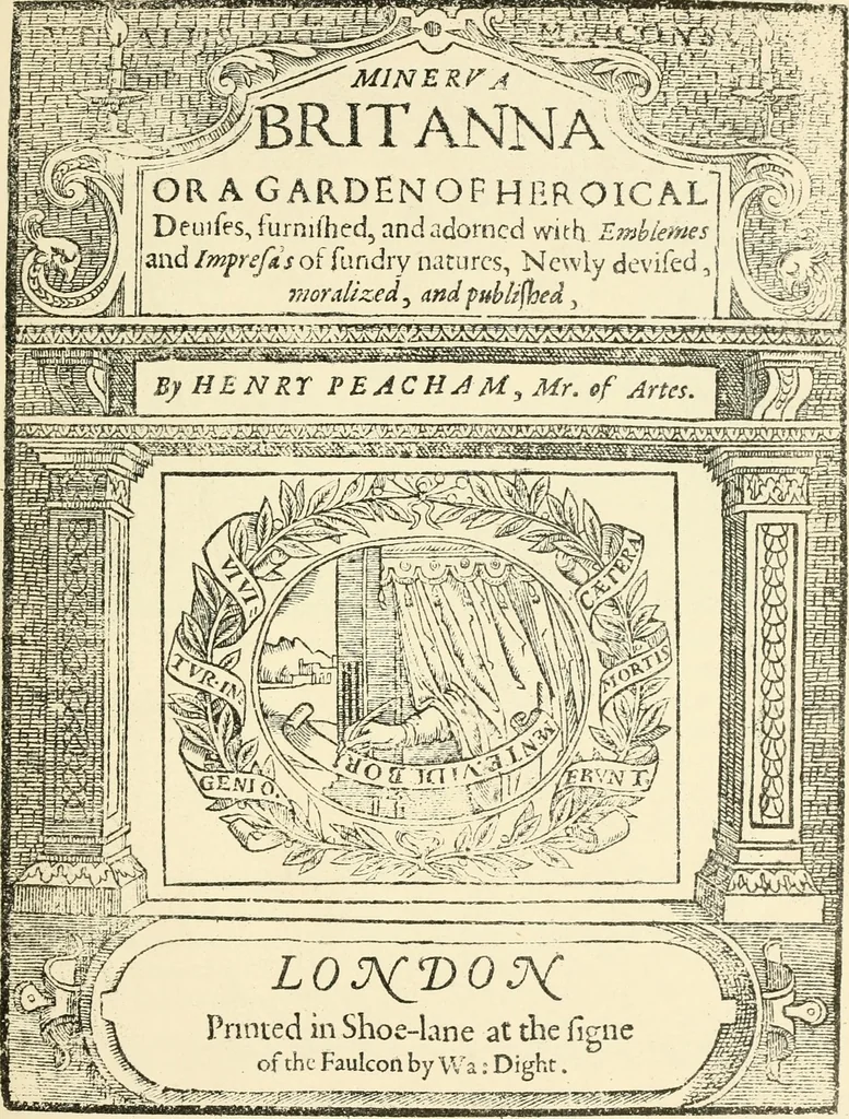 An illustration from The mirrovr of maiestie: or, The badges of honovr conceitedly emblazoned. A photo-lith. fac-simile reprint from Mr. Corser's perfect copy. A.D. 1618, 1870, leaf 90