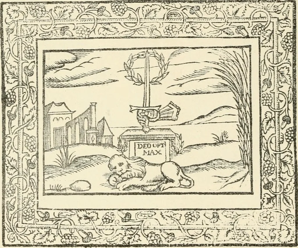 An illustration from The mirrovr of maiestie: or, The badges of honovr conceitedly emblazoned. A photo-lith. fac-simile reprint from Mr. Corser's perfect copy. A.D. 1618, 1870, leaf 99