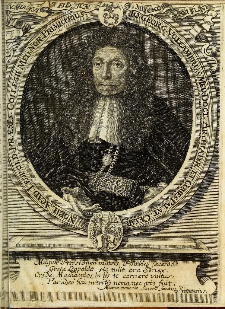 An illustration from Miscellanea Curiosa, sive Ephemiridum Medico-Physicarum Germanicarum Academiae Naturae Curiosorum, 1694, leaf 1065