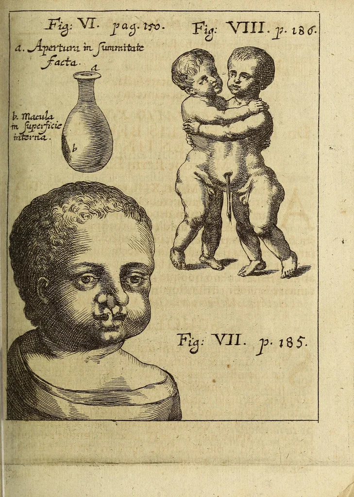 An illustration from Miscellanea Curiosa, sive Ephemiridum Medico-Physicarum Germanicarum Academiae Naturae Curiosorum, 1694, leaf 199
