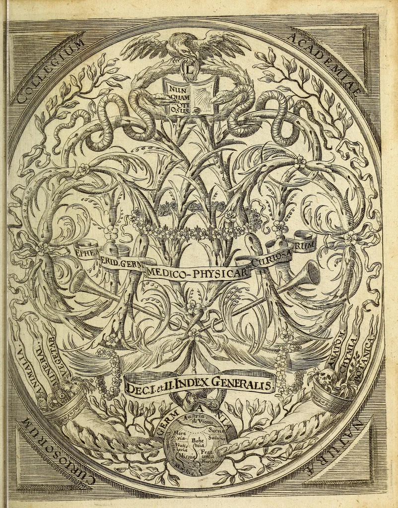 An illustration from Miscellanea Curiosa, sive Ephemiridum Medico-Physicarum Germanicarum Academiae Naturae Curiosorum, 1695, leaf 7