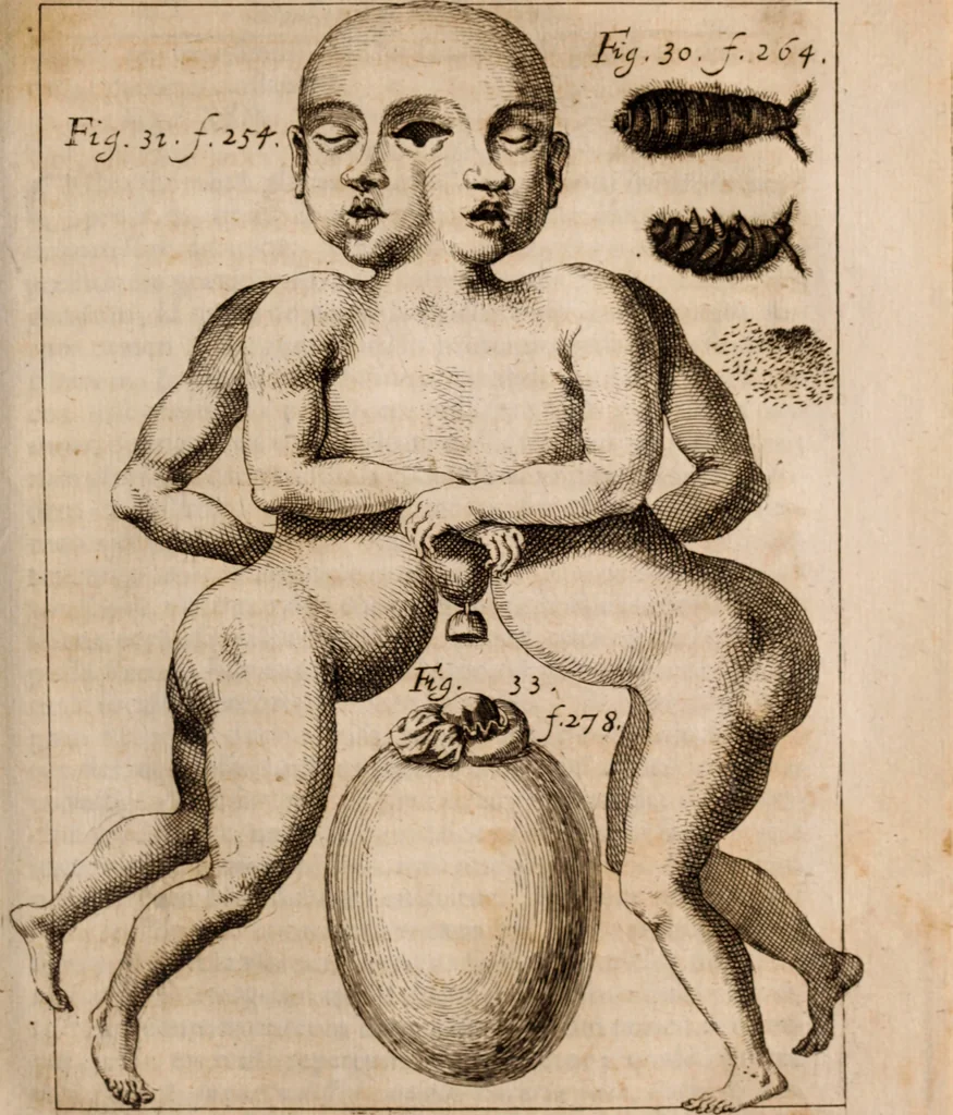 An illustration from Miscellanea curiosa, sive, Ephemeridum medico-physicarum Germanicarum Academiae Naturae curiosorum, 1683, leaf 1030