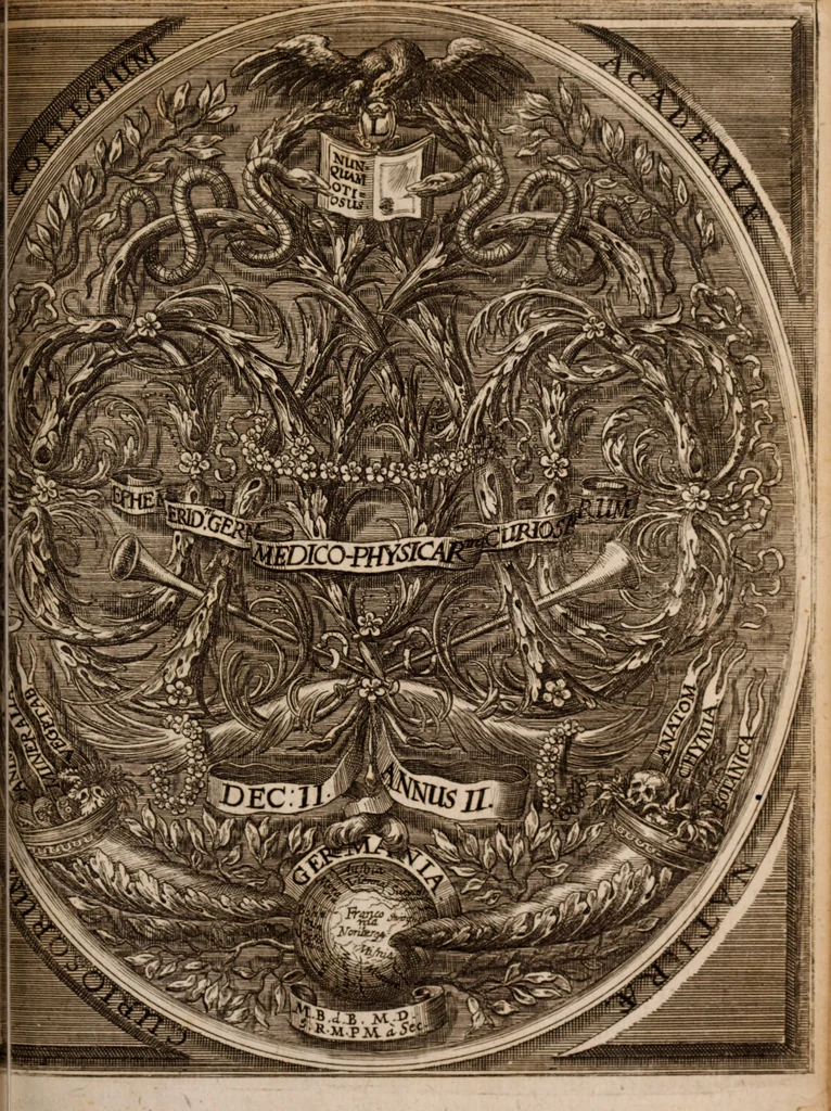 An illustration from Miscellanea curiosa, sive, Ephemeridum medico-physicarum Germanicarum Academiae Naturae curiosorum, 1683, leaf 730