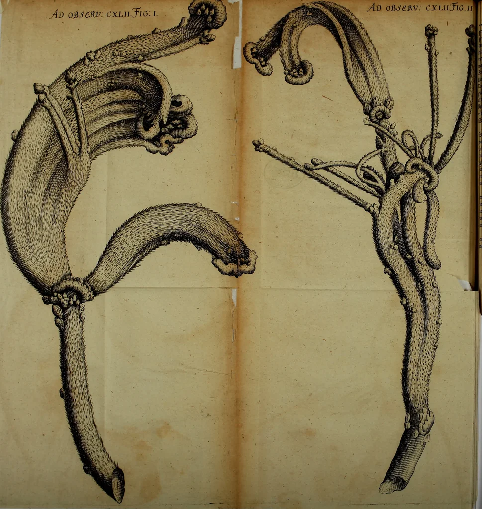 An illustration from Miscellanea Curiosa Medico-Physica Academiae Naturae Curiosorum, 1672, leaf 319