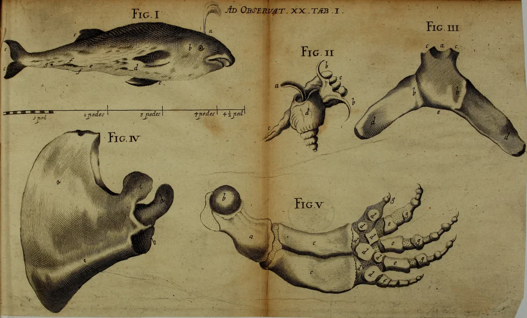 An illustration from Miscellanea Curiosa Medico-Physica Academiae Naturae Curiosorum, 1672, leaf 70