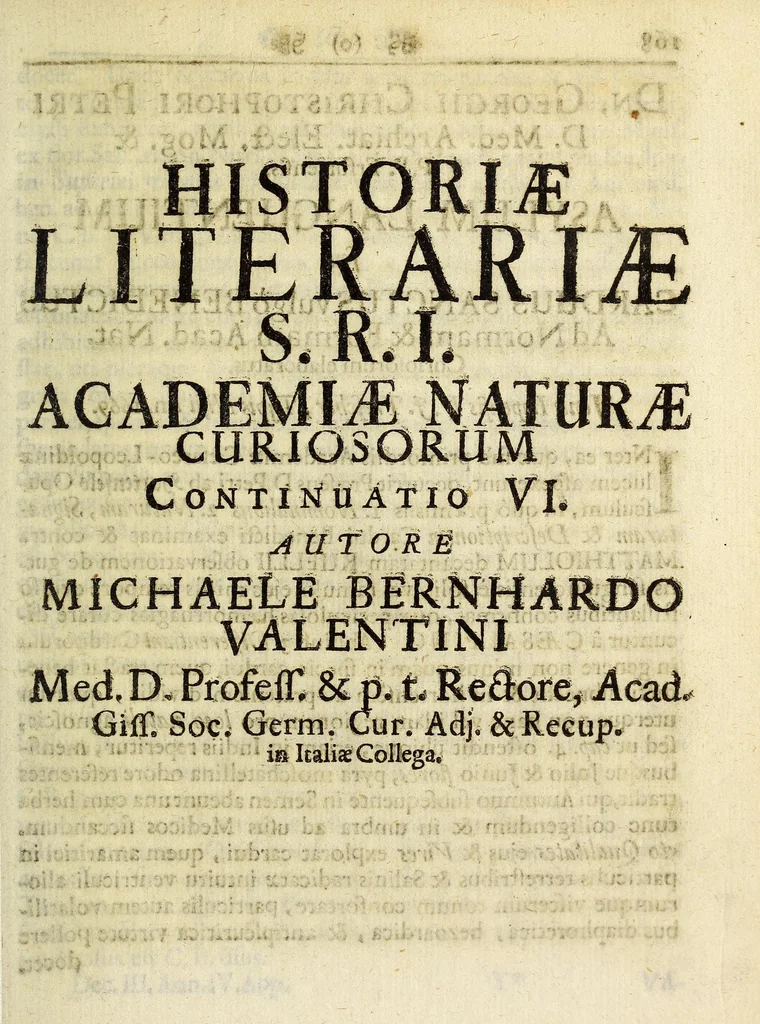 An illustration from Miscellanea Curiosa, sive Ephemiridum Medico-Physicarum Germanicarum Academiae Naturae Curiosorum, 1696, leaf 1083
