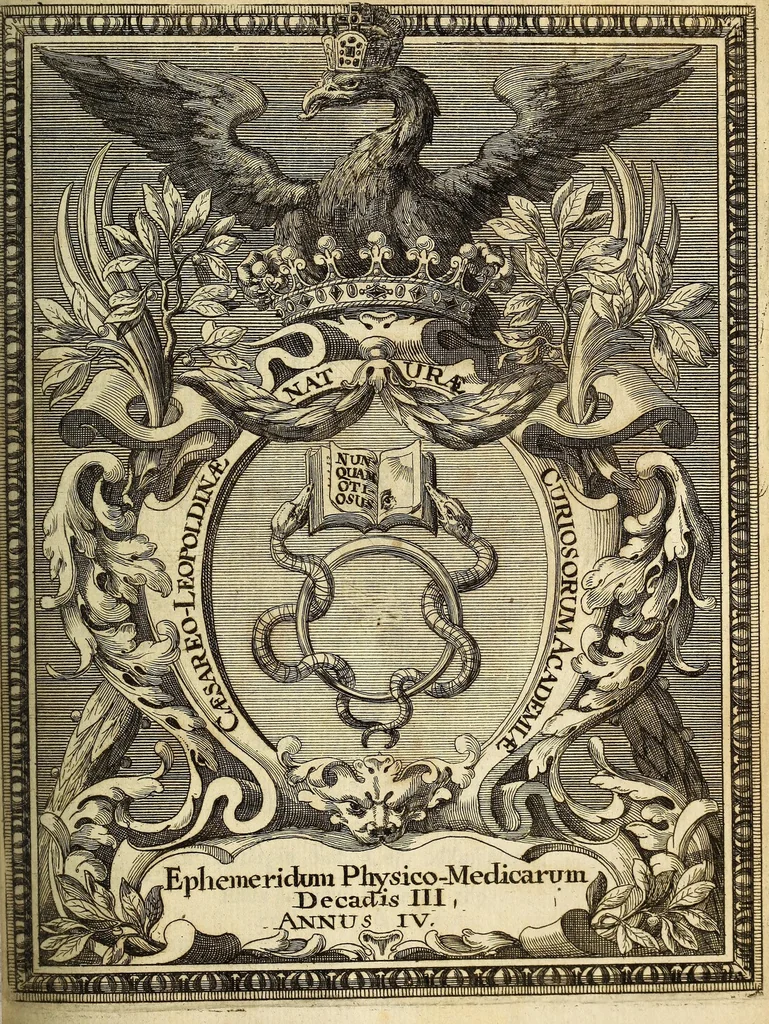 An illustration from Miscellanea Curiosa, sive Ephemiridum Medico-Physicarum Germanicarum Academiae Naturae Curiosorum, 1696, leaf 593