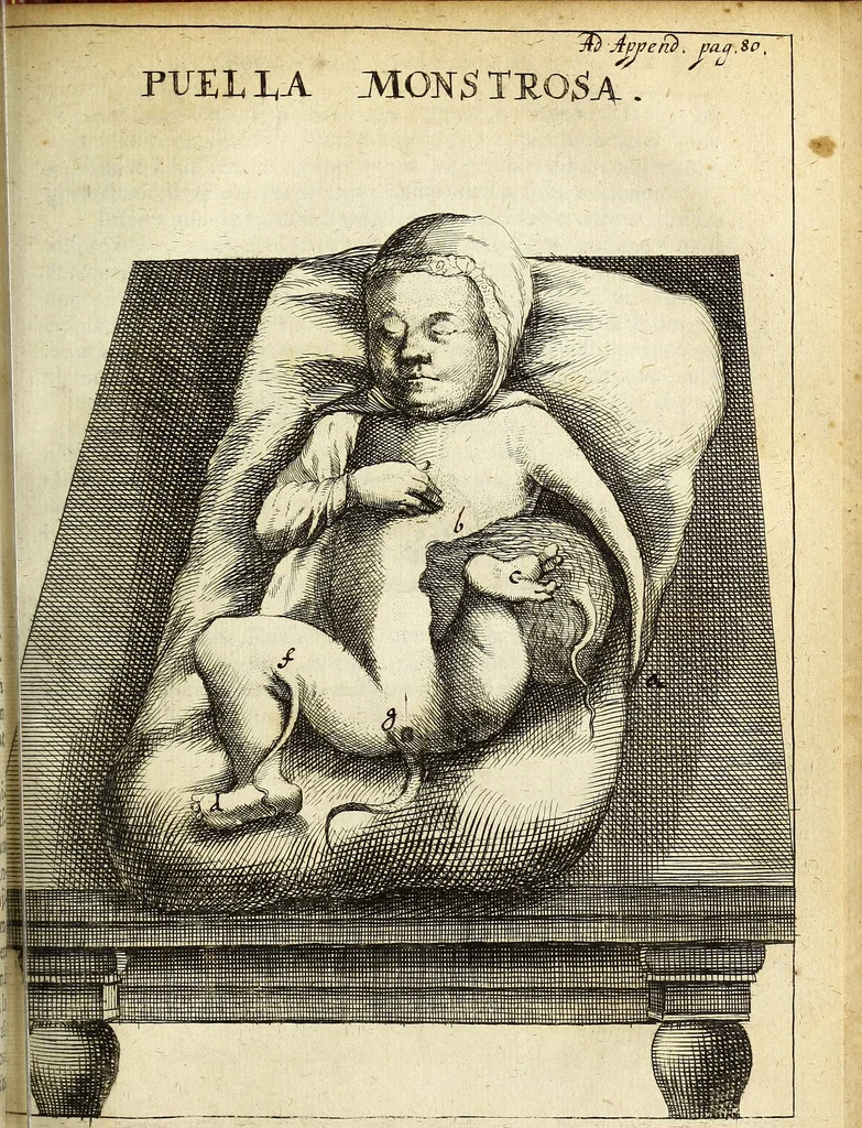 An illustration from Miscellanea Curiosa Medico-Physica Academiae Naturae Curiosorum, 1676, leaf 480