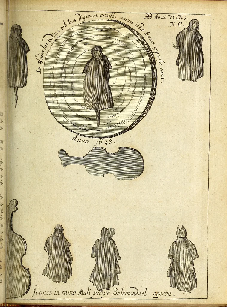 An illustration from Miscellanea Curiosa Medico-Physica Academiae Naturae Curiosorum, 1677, leaf 392