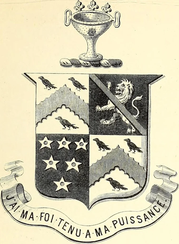 An illustration from Miscellanea genealogica et heraldica :, 1874, leaf 132