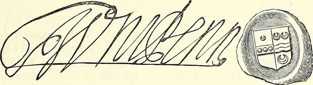 An illustration from Miscellanea genealogica et heraldica :, 1874, leaf 18
