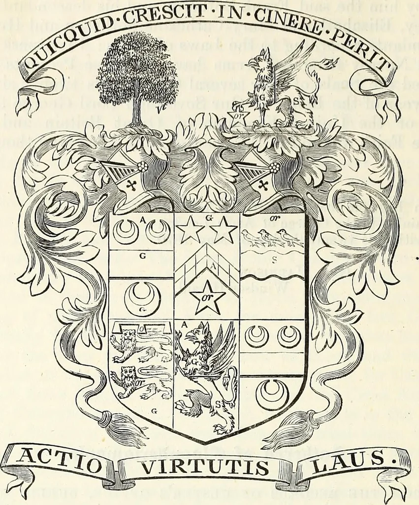 An illustration from Miscellanea genealogica et heraldica :, 1874, leaf 239