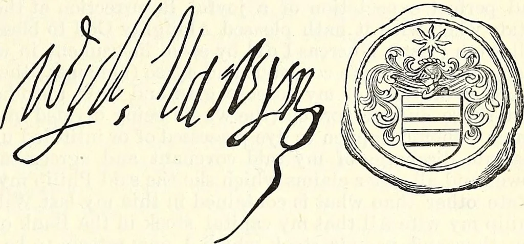 An illustration from Miscellanea genealogica et heraldica :, 1874, leaf 406