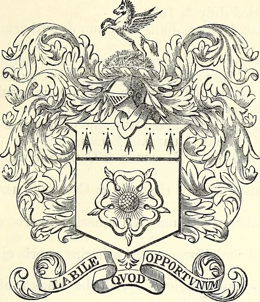 An illustration from Miscellanea genealogica et heraldica :, 1874, leaf 412