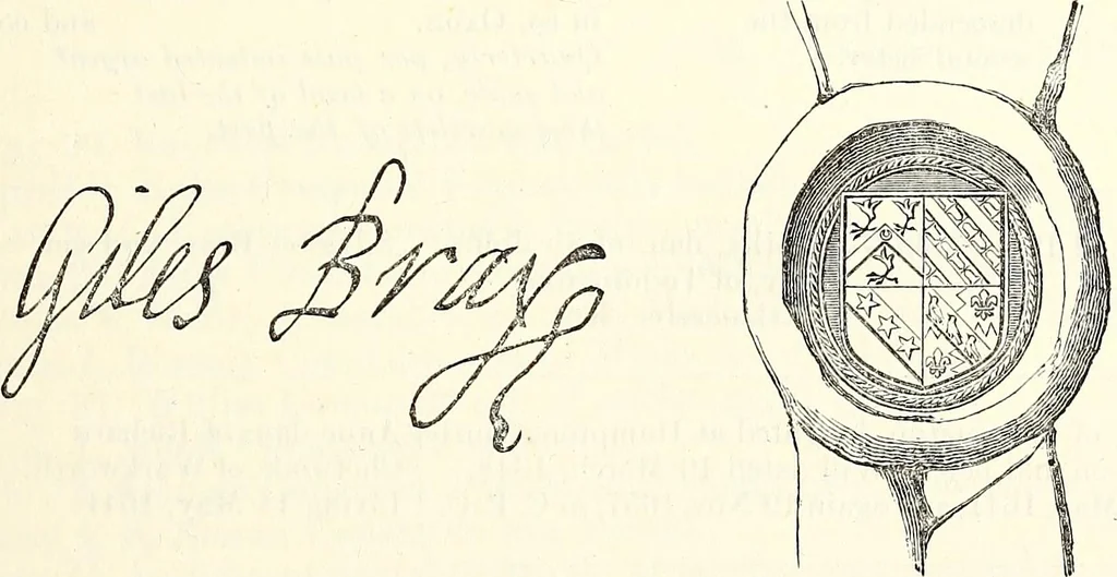 An illustration from Miscellanea genealogica et heraldica :, 1874, leaf 74