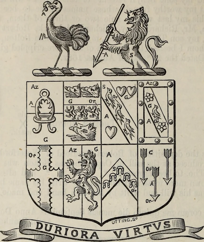 An illustration from Miscellanea genealogica et heraldica :, 1877, leaf 119