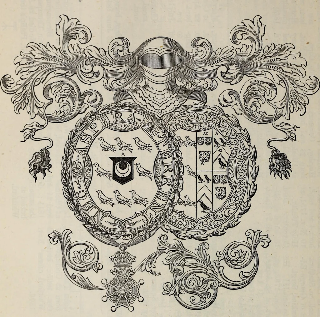 An illustration from Miscellanea genealogica et heraldica :, 1877, leaf 199