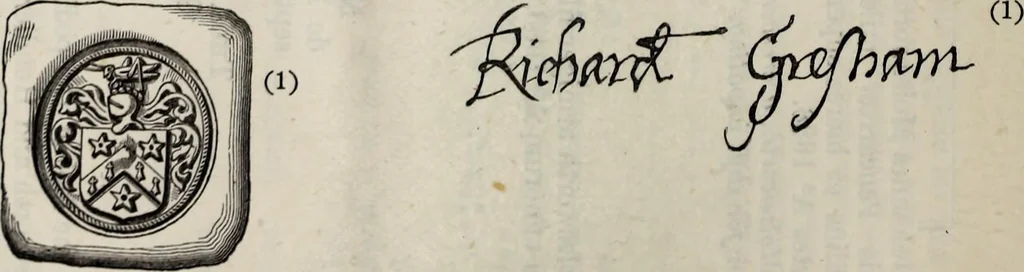 An illustration from Miscellanea genealogica et heraldica :, 1877, leaf 305