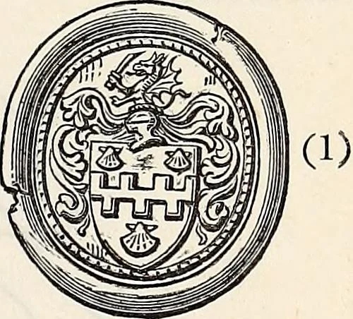 An illustration from Miscellanea genealogica et heraldica :, 1877, leaf 554