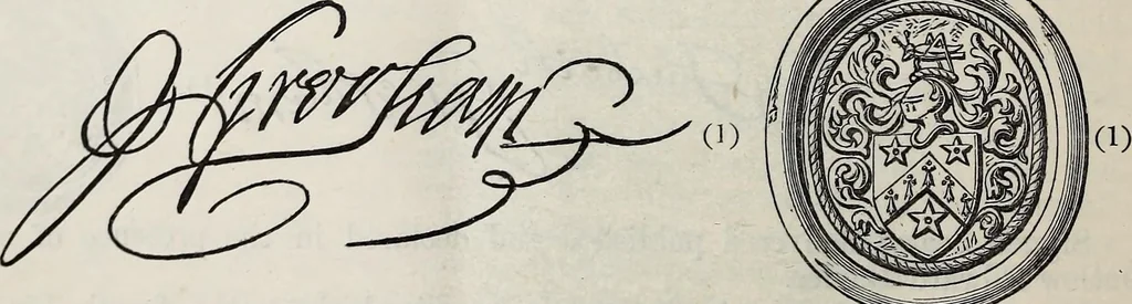 An illustration from Miscellanea genealogica et heraldica :, 1877, leaf 555