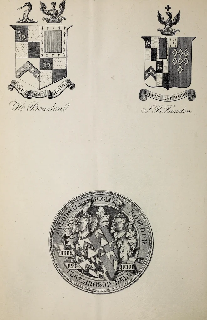 An illustration from Miscellanea genealogica et heraldica :, 1877, leaf 557