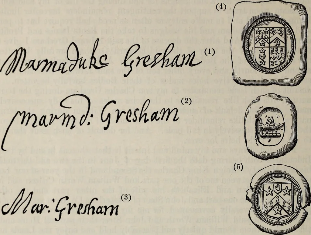 An illustration from Miscellanea genealogica et heraldica :, 1877, leaf 65