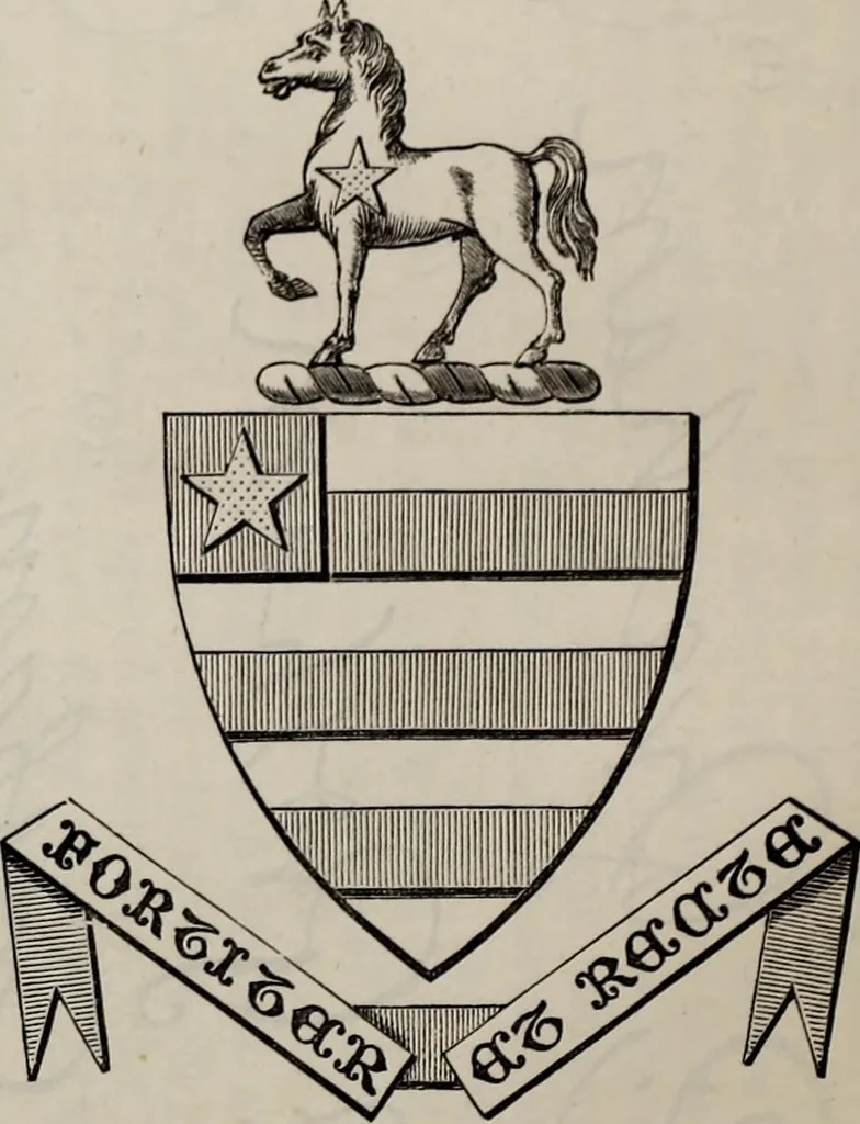 An illustration from Miscellanea genealogica et heraldica :, 1877, leaf 69