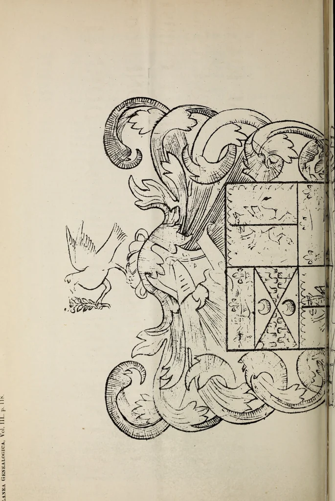 An illustration from Miscellanea genealogica et heraldica :, 1881, leaf 136