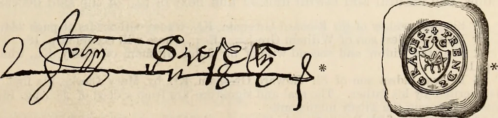 An illustration from Miscellanea genealogica et heraldica :, 1881, leaf 47