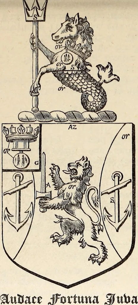 An illustration from Miscellanea genealogica et heraldica :, 1883, leaf 102