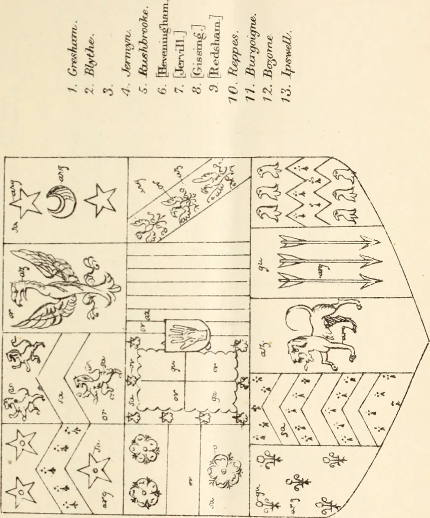 An illustration from Miscellanea genealogica et heraldica :, 1883, leaf 110