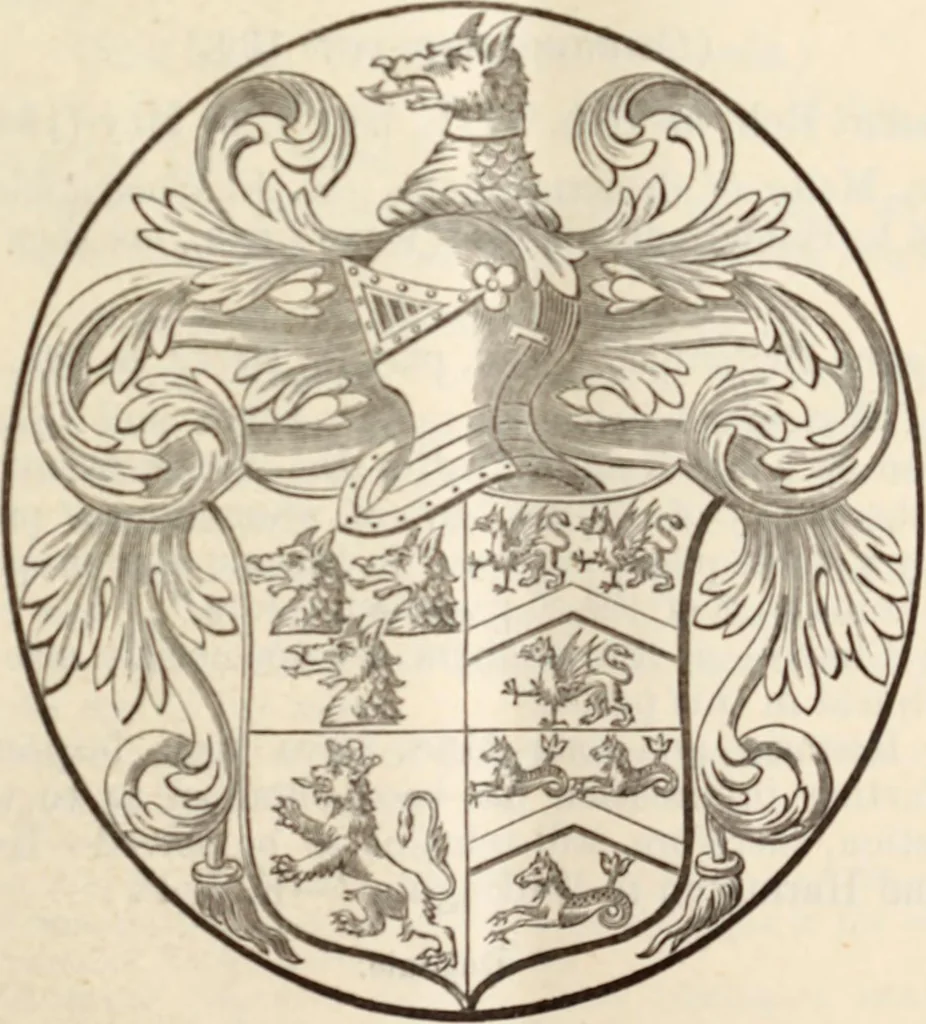 An illustration from Miscellanea genealogica et heraldica :, 1883, leaf 240