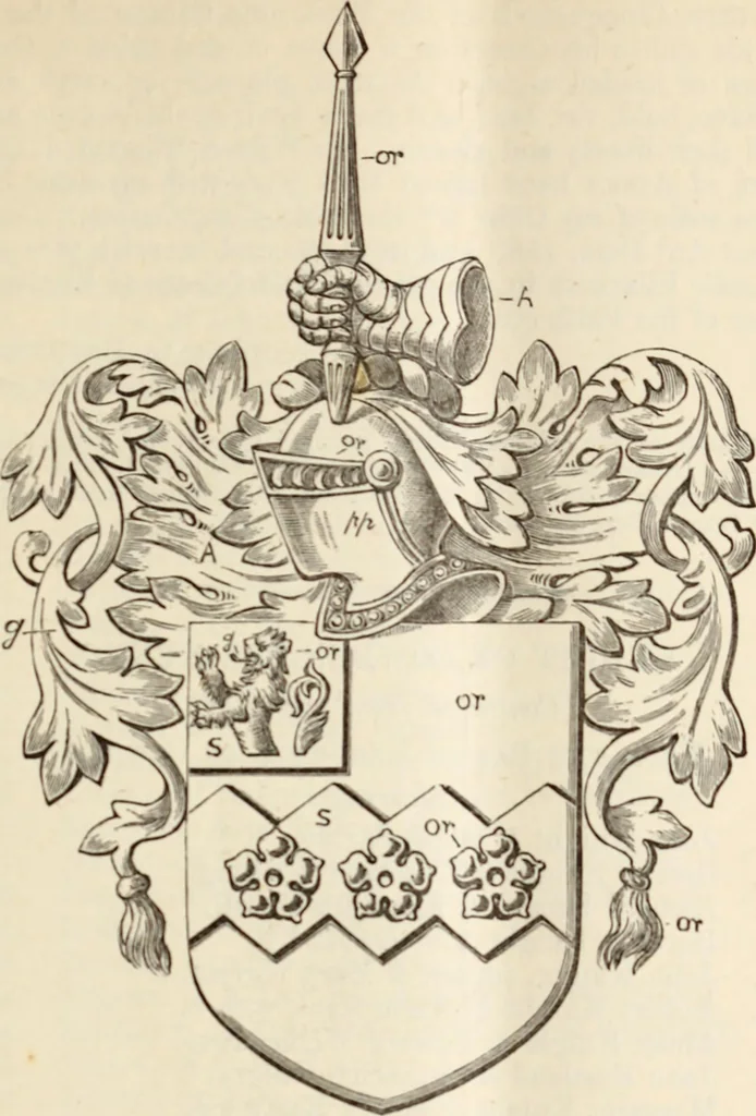 An illustration from Miscellanea genealogica et heraldica :, 1883, leaf 244