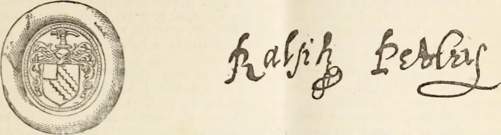 An illustration from Miscellanea genealogica et heraldica :, 1883, leaf 360