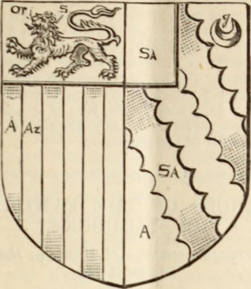 An illustration from Miscellanea genealogica et heraldica :, 1883, leaf 402