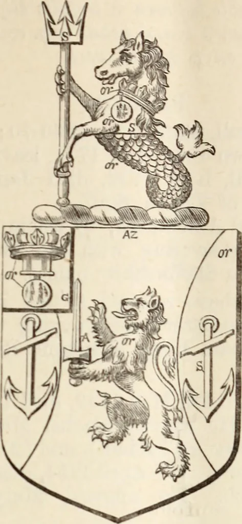 An illustration from Miscellanea genealogica et heraldica :, 1883, leaf 92