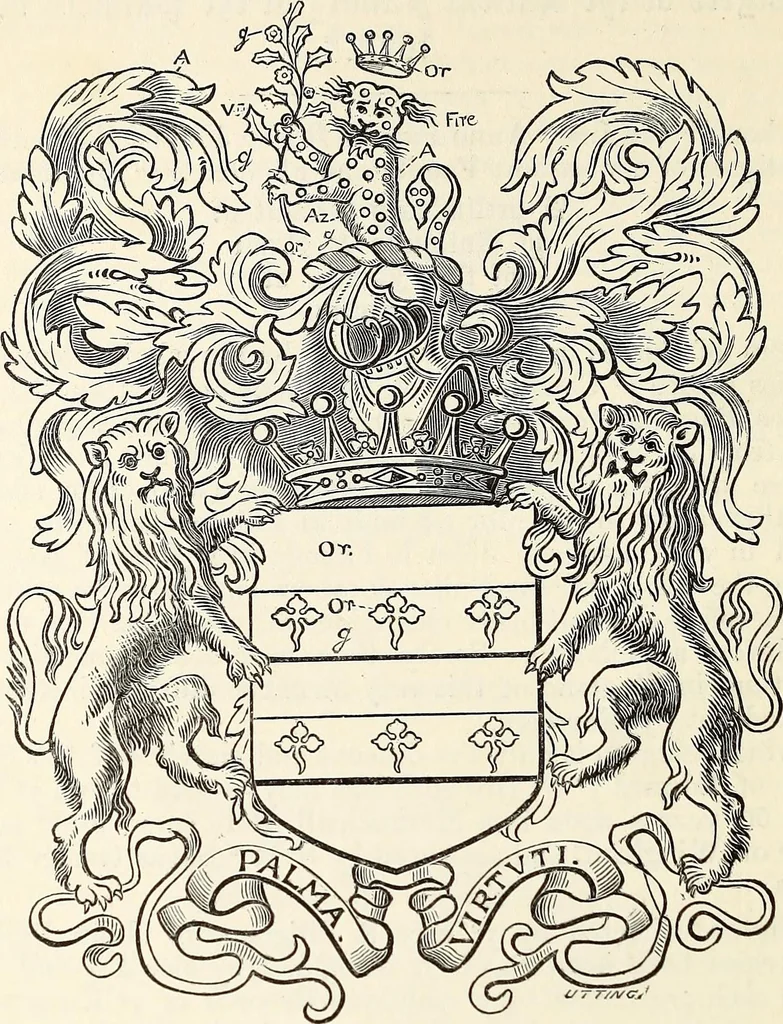 An illustration from Miscellanea genealogica et heraldica :, 1868, leaf 125